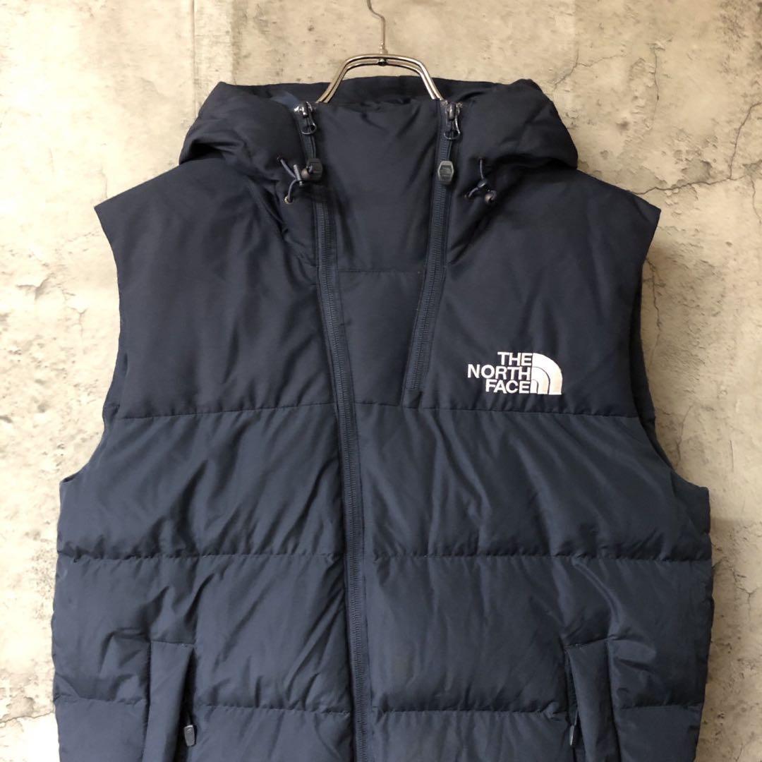 美品　ザノースフェイス　ダウンベスト　キルティングベスト　ネイビー　メンズL