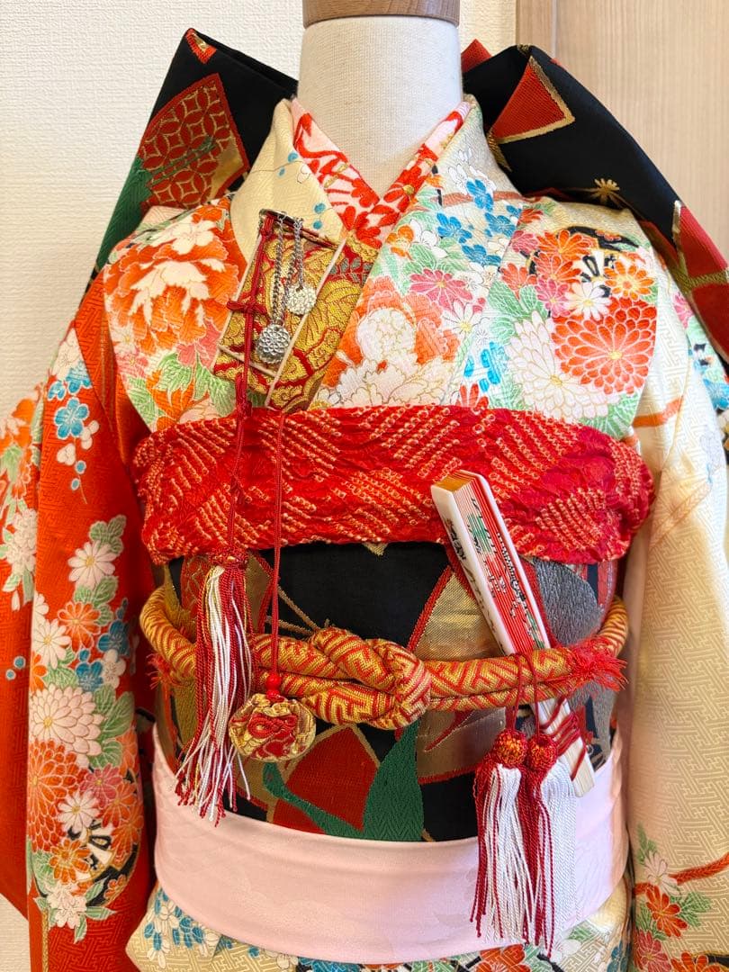 シーさん＊様用 七五三 7歳祝い着 セット 花車 M2507313