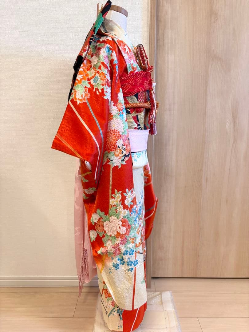 シーさん＊様用 七五三 7歳祝い着 セット 花車 M2507313