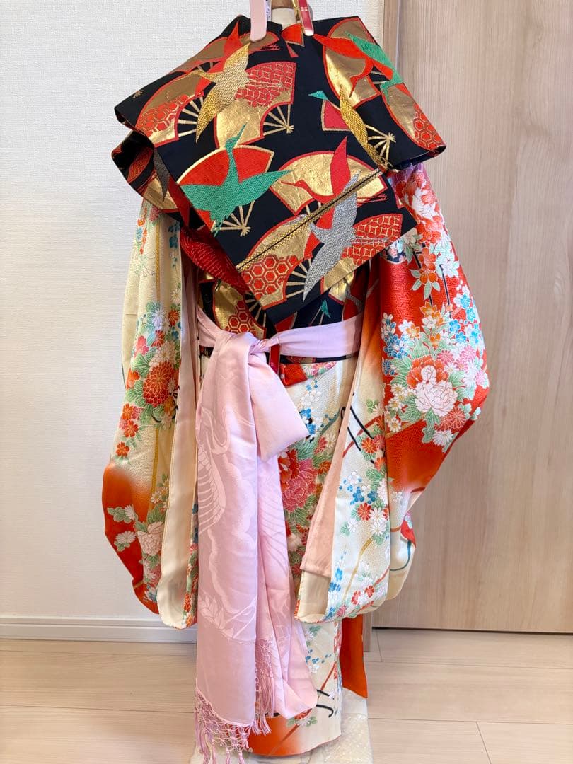 シーさん＊様用 七五三 7歳祝い着 セット 花車 M2507313