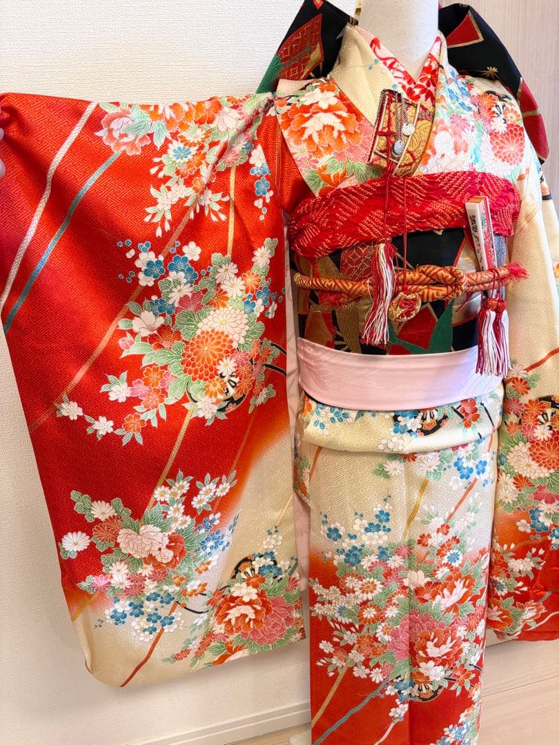 シーさん＊様用 七五三 7歳祝い着 セット 花車 M2507313