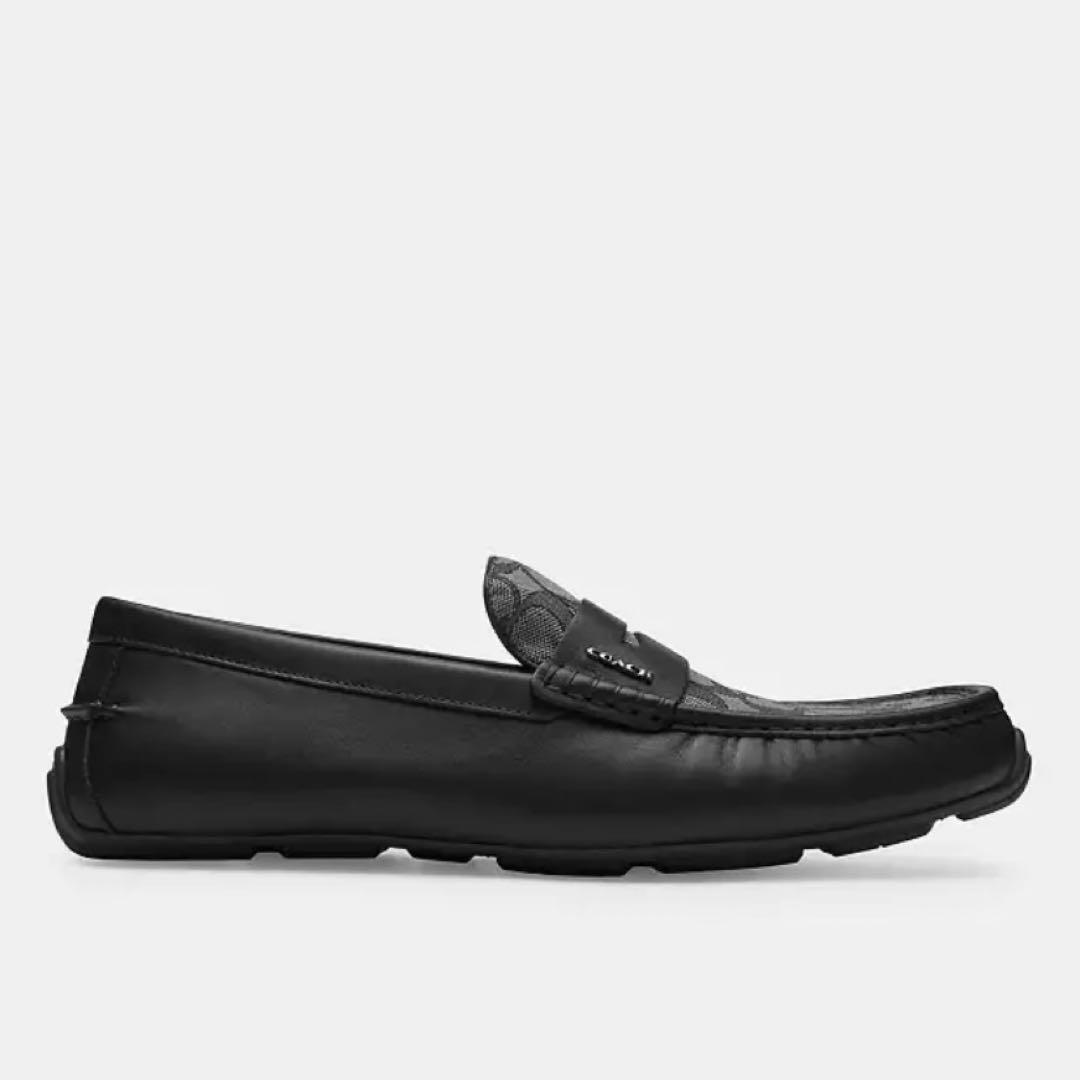 コーチ　リアム ドライバー・シグネチャー ジャカード　ブラック