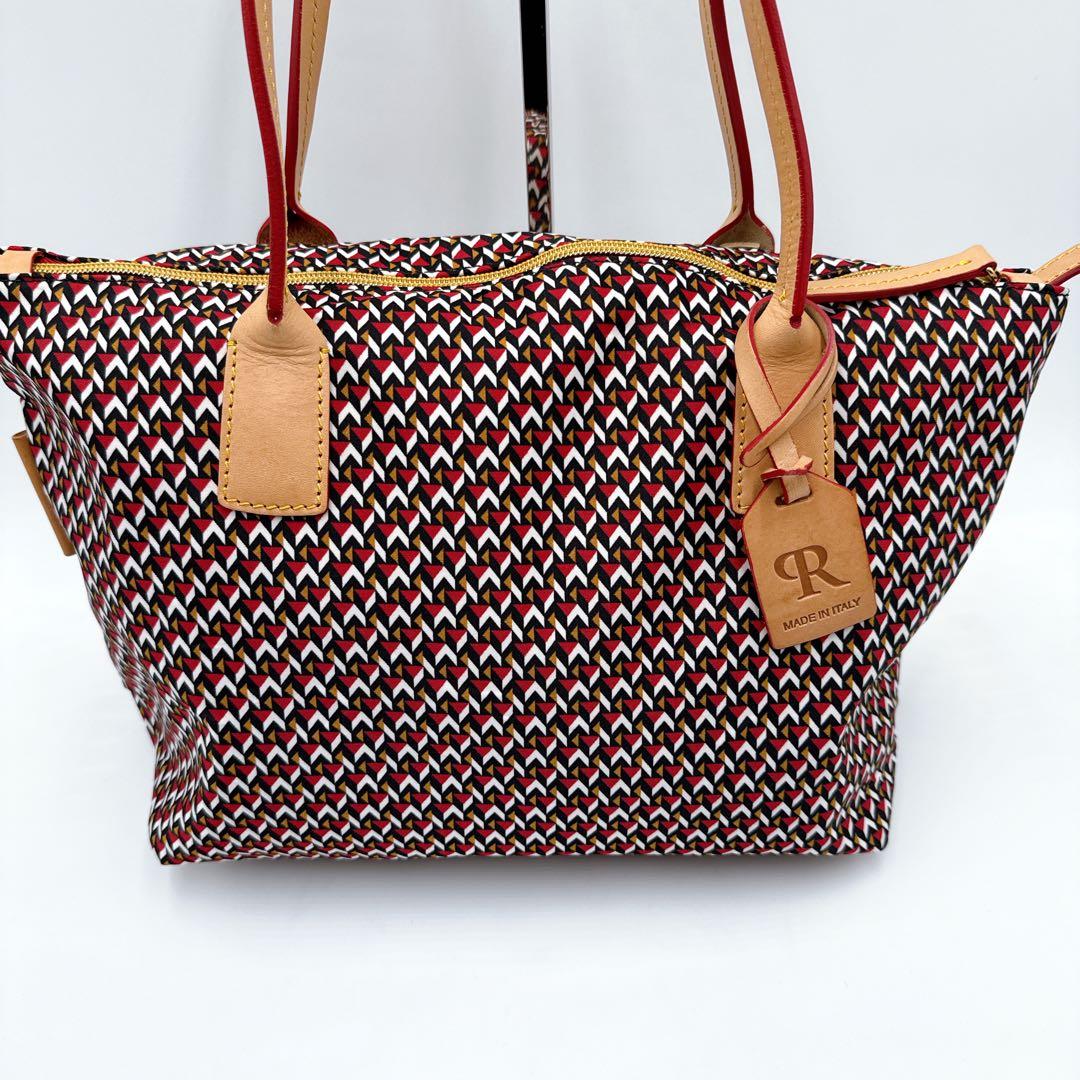 ロベルタピエリ TATAMI トートバッグ 人気 タタミ柄 レザー×ナイロン