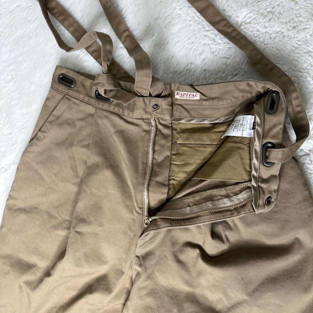 kapital /キャピタル /サロペット 肩ヒモ付きパンツ XS ベージュ