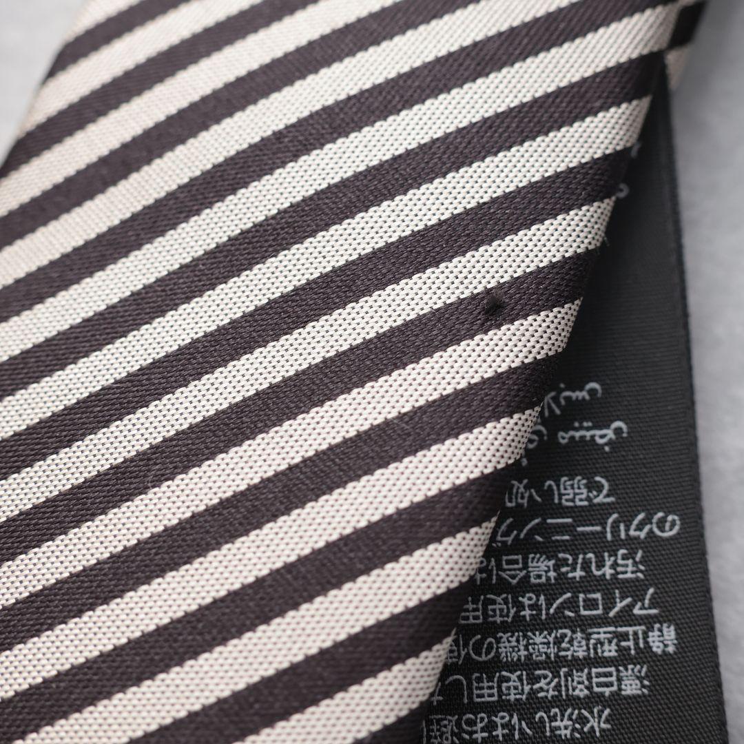難あり未使用 サンローラン SAINT LAURENT ストライプ ネクタイ