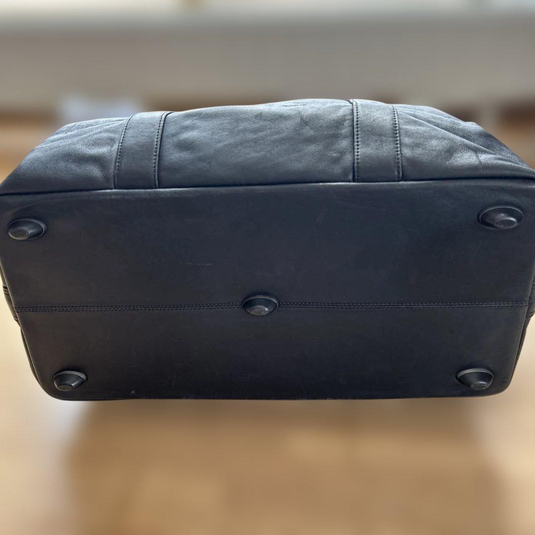 TUMI黒レザー ボストンバッグ 中型