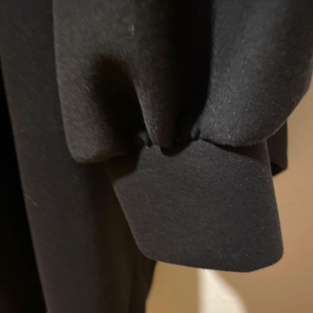 ピンクハウスヘルノコート　フード付き ポンチョ コート　黒