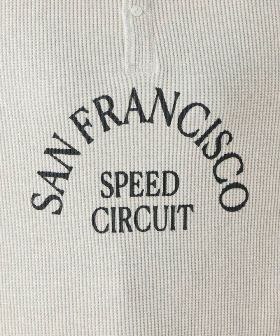 アパルトモングッドグリーフ PRINTED HENLEYNECK TOP