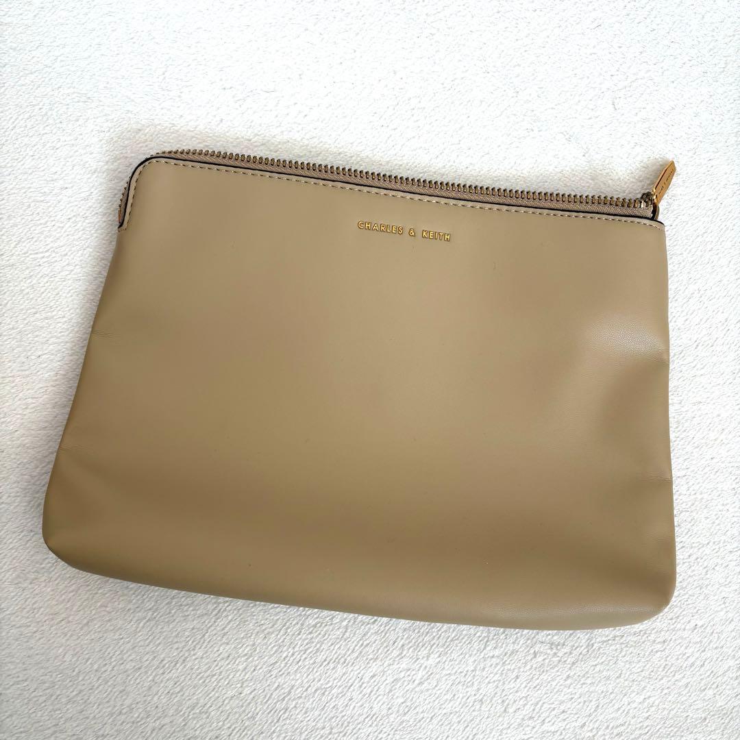 【CHARLES&KEITH】ダブルハンドル スラウチーバッグ ショルダーバッグ