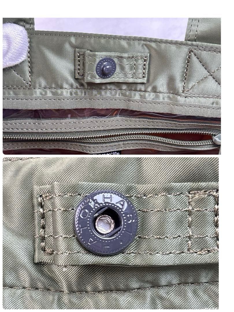 【極美品】PORTER ポーター タンカー トートバッグ セージグリーン
