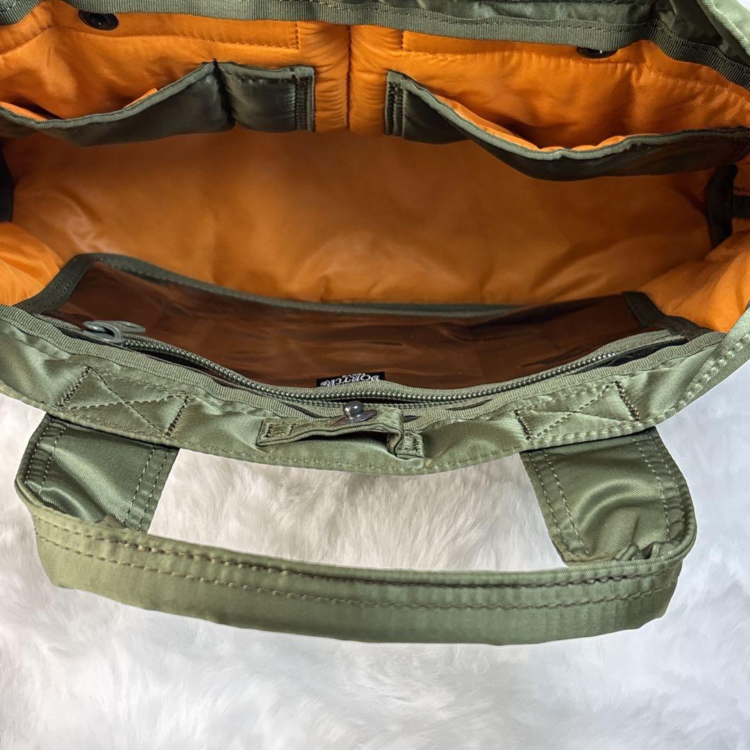 【極美品】PORTER ポーター タンカー トートバッグ セージグリーン