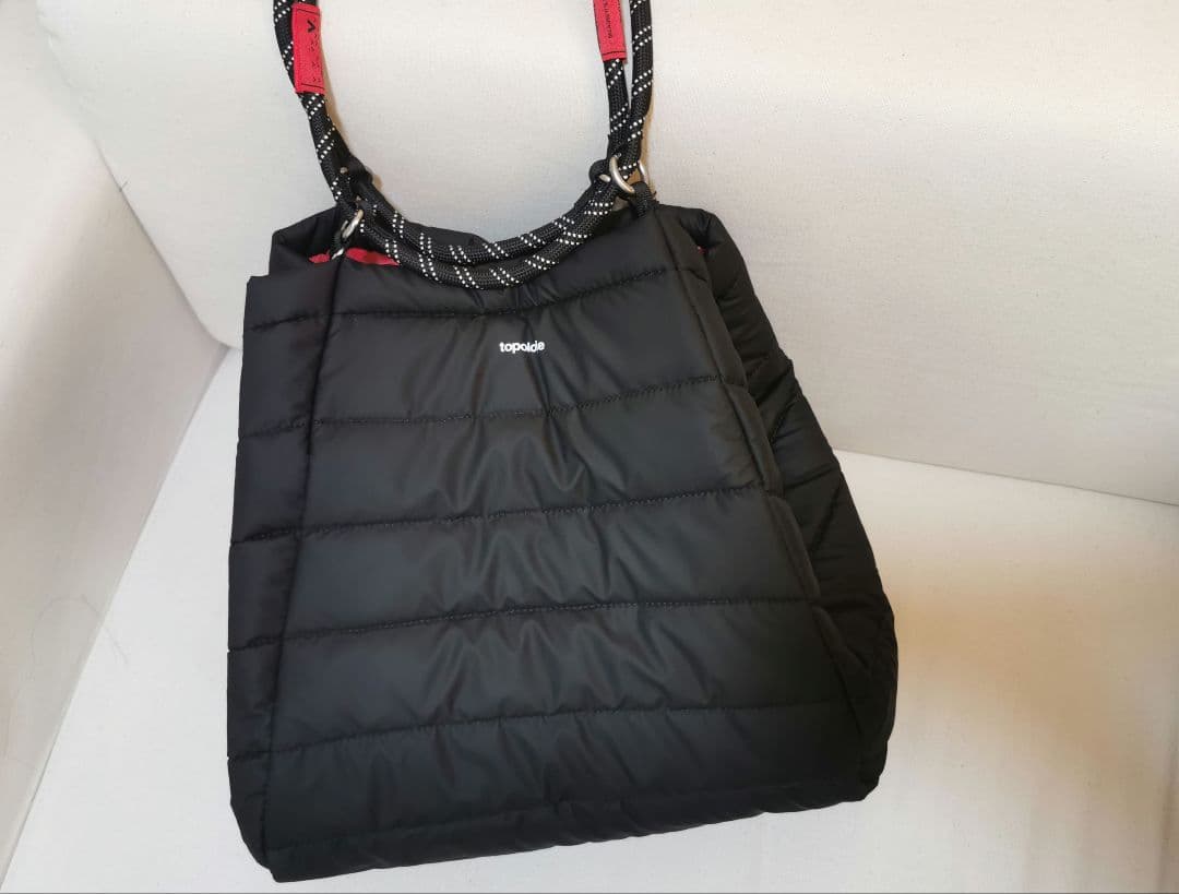 topologie ブラック トートバッグ 大容量トートバッグ 男女兼用