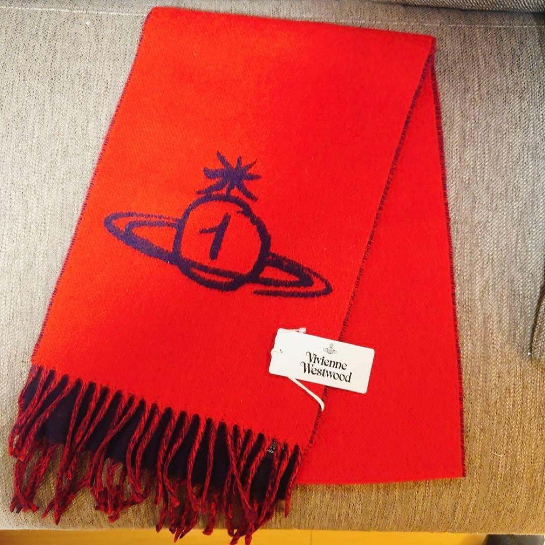 【新品】ヴィヴィアンウェストウッド　ツートンカラー　マフラ