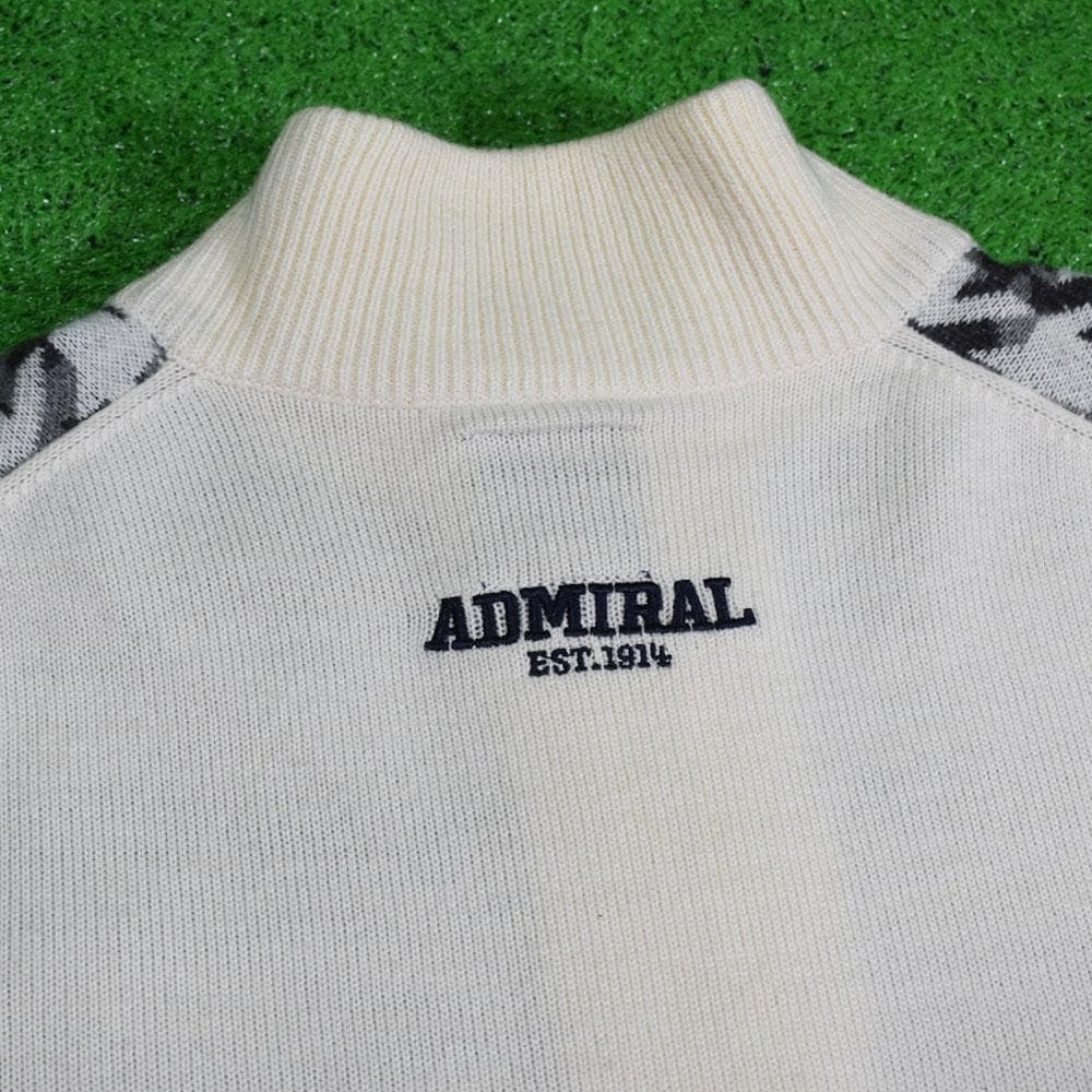 ADMIRAL/アドミラル ゴルフ ジップセーター【アイボリー/L】超美品！