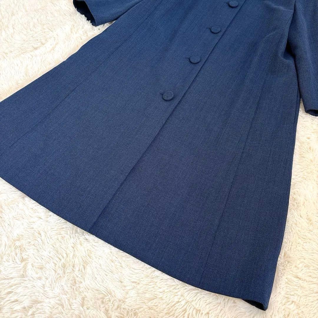 極美品☆フォクシー Coat Selena 襟付きノーカラーコート 40