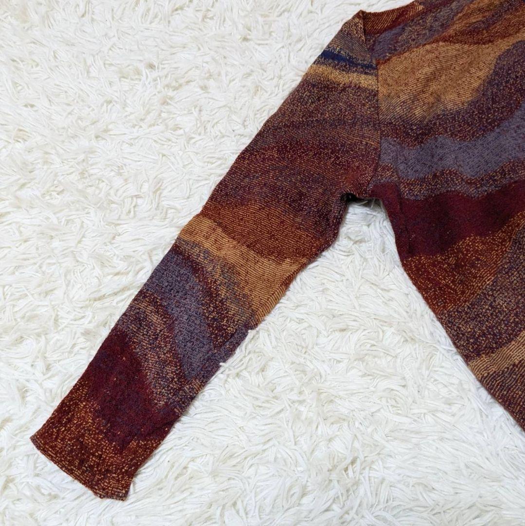 ヨーガンレール 現行 サハラチュニック 総柄 赤系 M