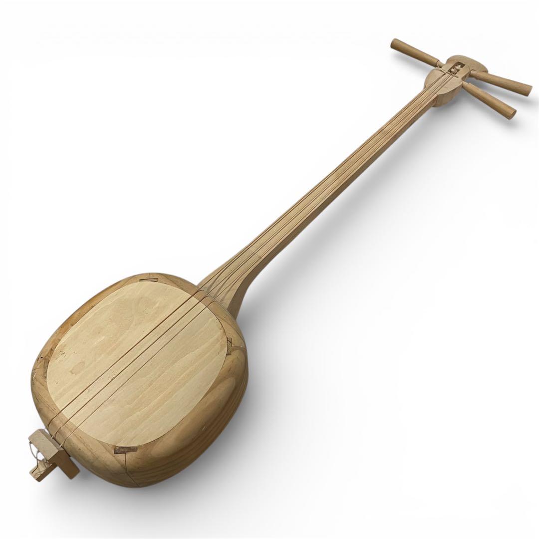 【超希少品】ナチュラルウッド　三線　木製ボディDIY・練習用・インテリアにも