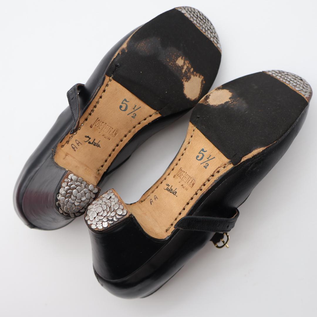 【フラメンコ用衣装 本革】22.5CM相当 JOSE BELTRAW シューズ