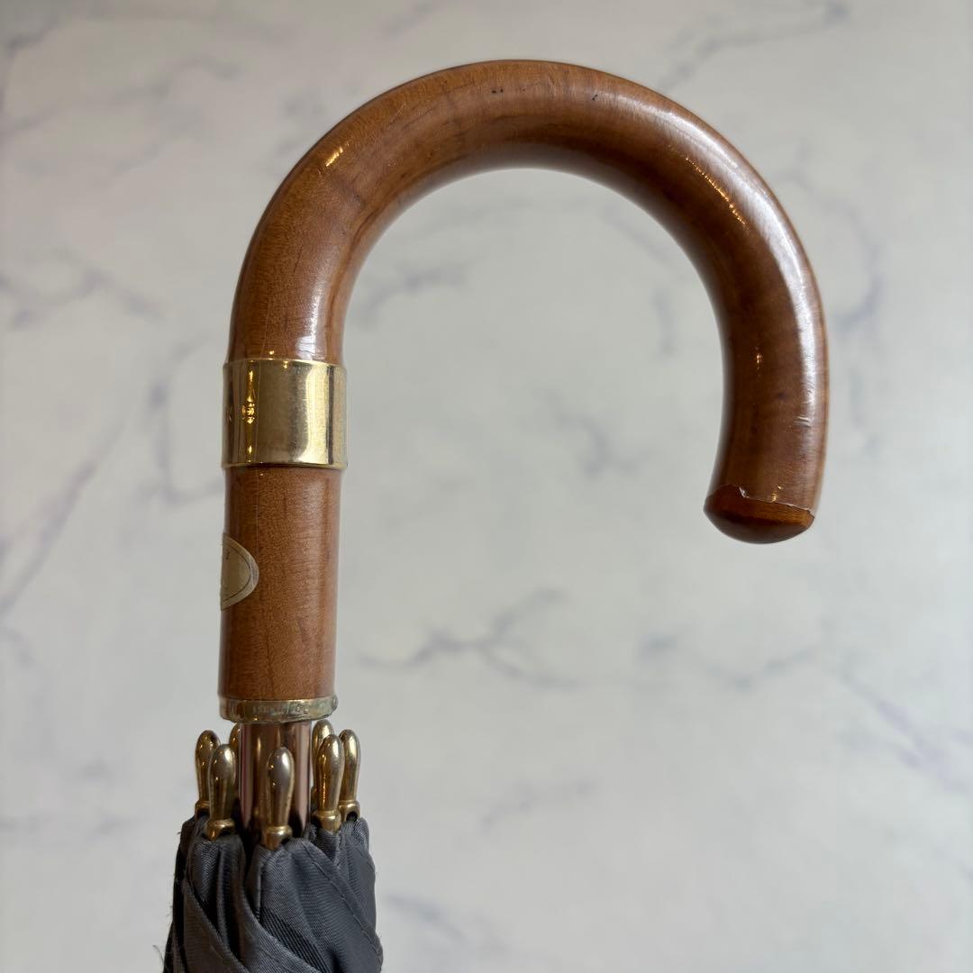 新品 CELINE セリーヌ マカダム柄 長傘 グレー