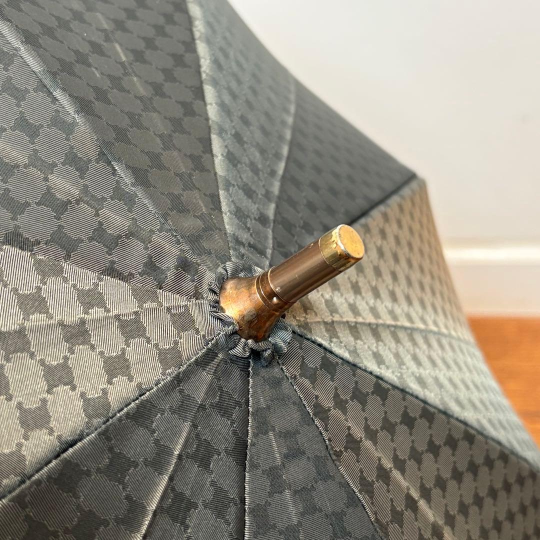 新品 CELINE セリーヌ マカダム柄 長傘 グレー