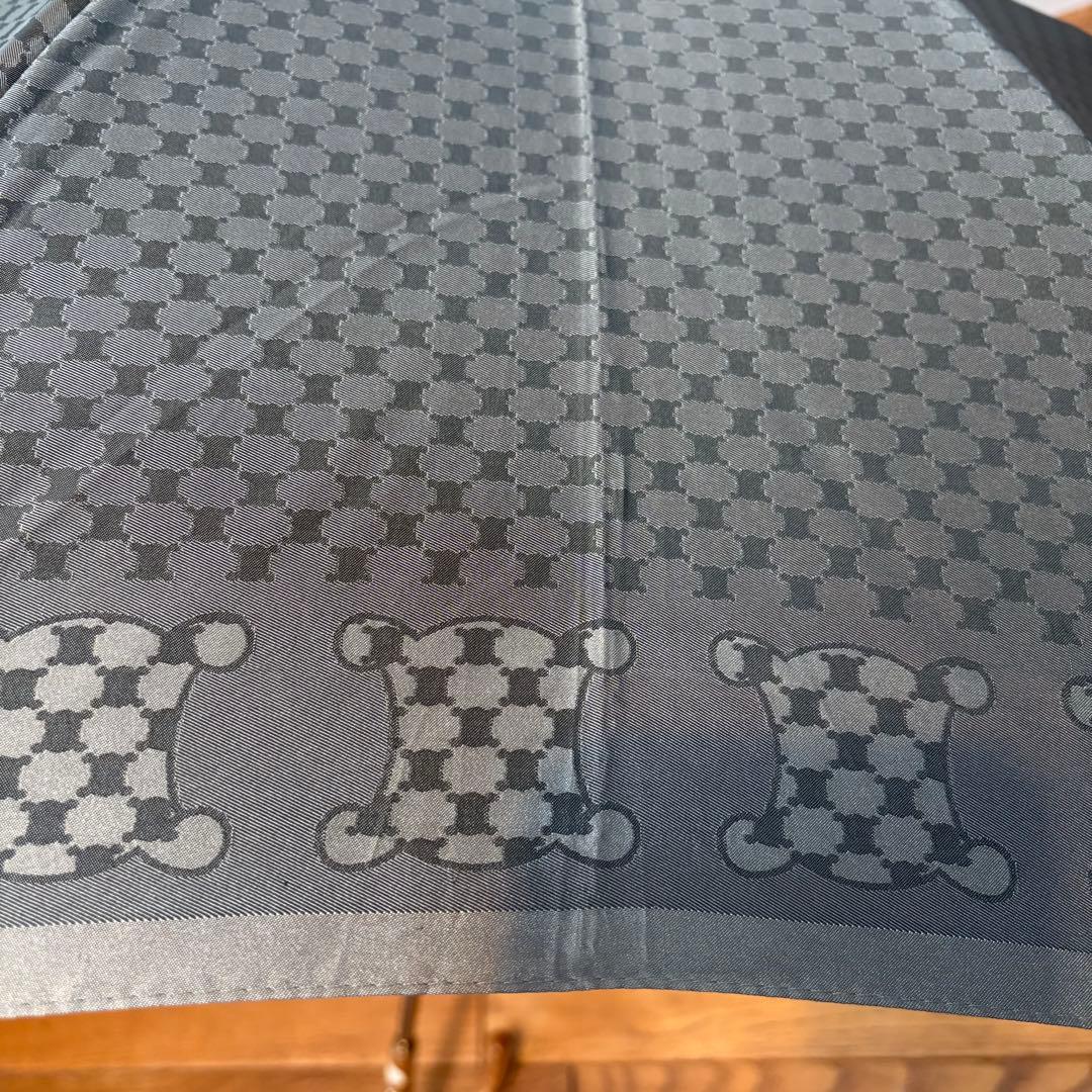 新品 CELINE セリーヌ マカダム柄 長傘 グレー