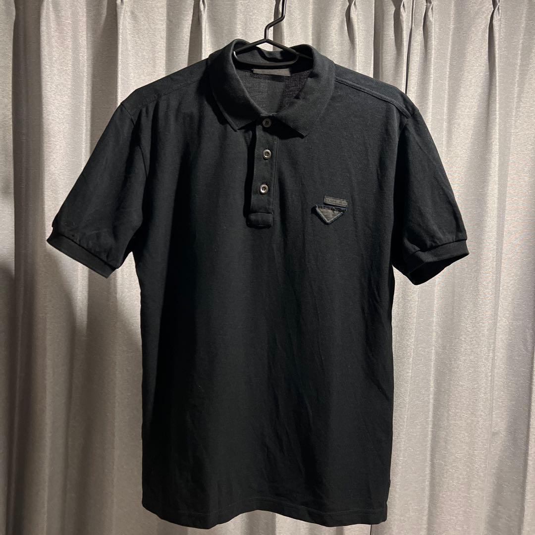 PRADA ポロシャツ ブラック ロゴ