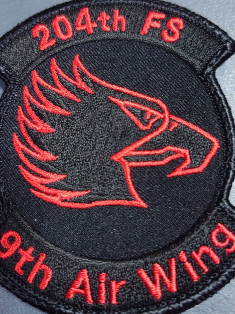 新品未使用　航空自衛隊　204飛行隊　創隊60周年記念　ブラックアウト　パッチ