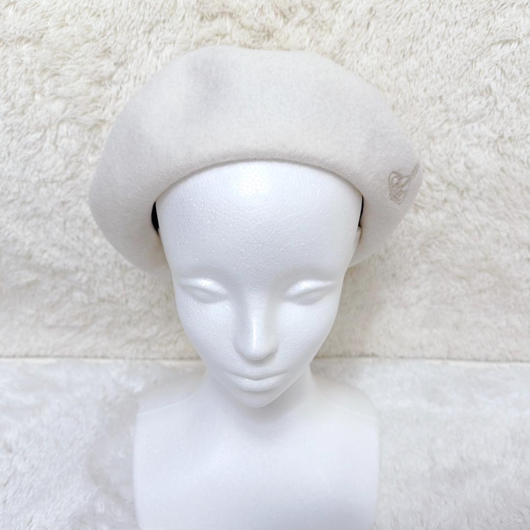 希少✨ Vivienne Westwood ベレー帽 ホワイト オーブ 日本製