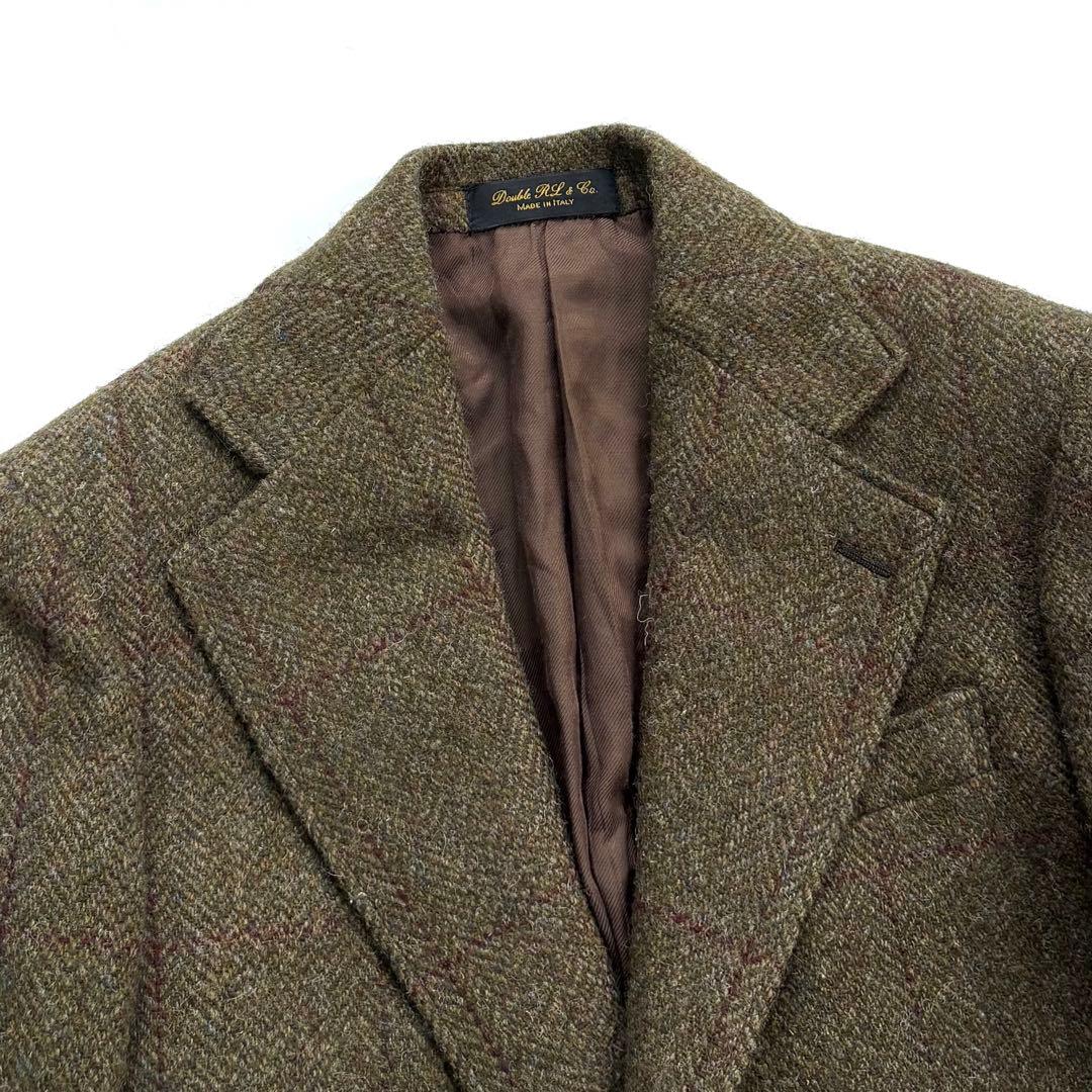 美品 RRL ツイードテーラードジャケット W32 ヘリンボーン イタリア製