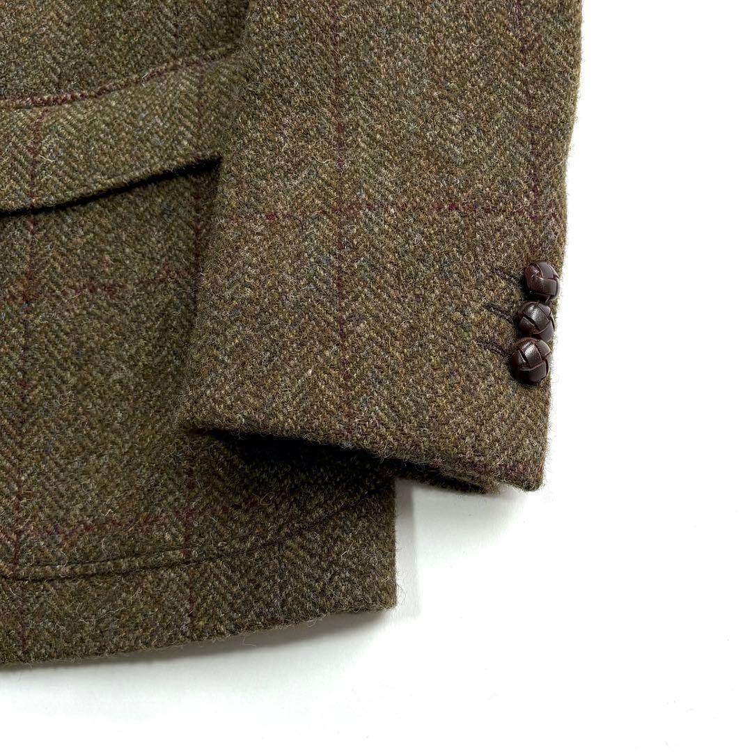 美品 RRL ツイードテーラードジャケット W32 ヘリンボーン イタリア製