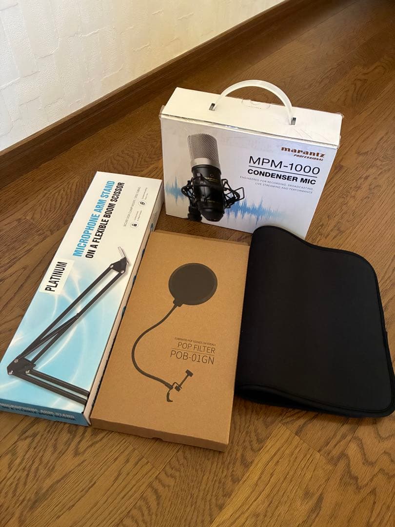 MPM-1000コンデンサーマイクとYamaha AG03セット