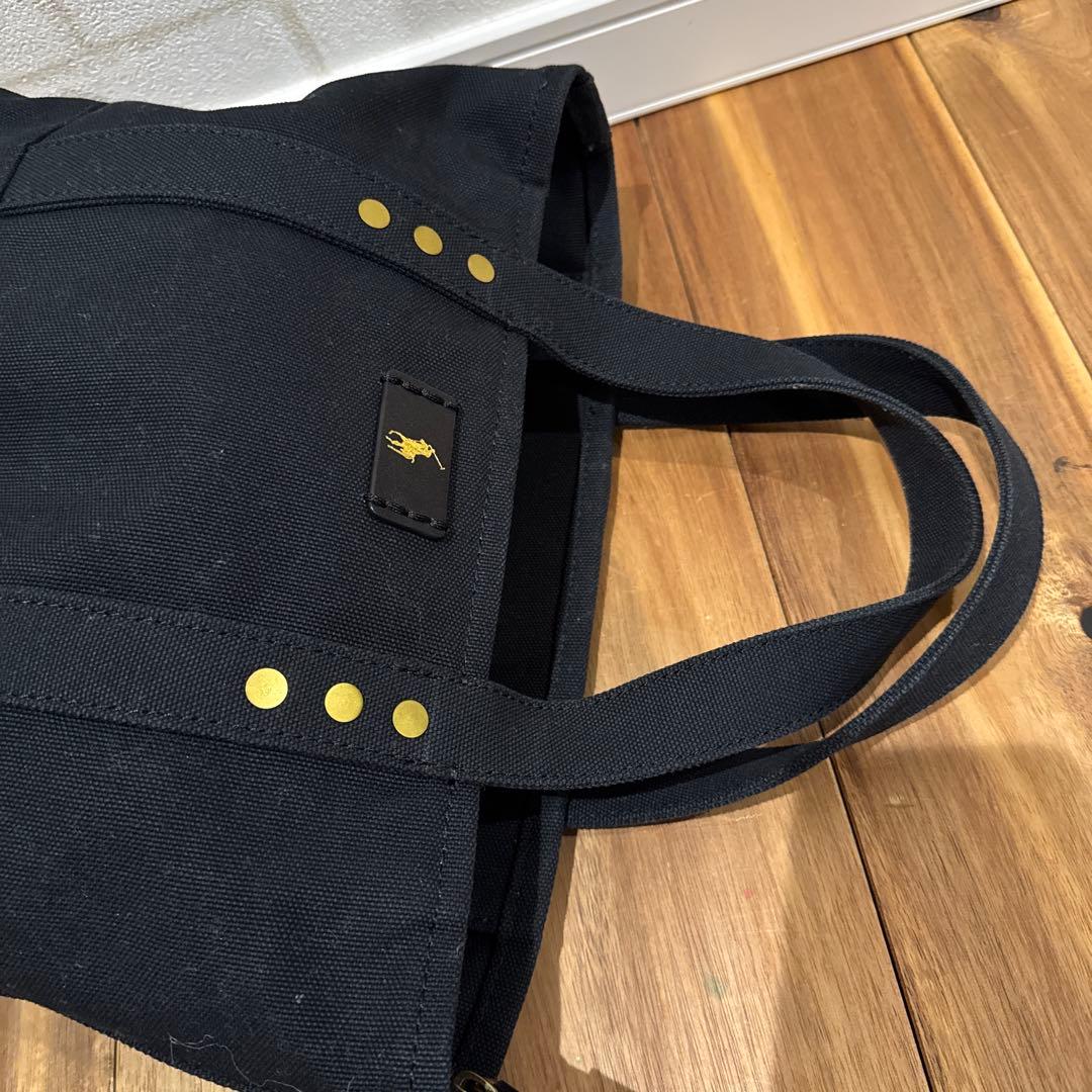 【極美品】 ポロラルフローレン キャンバス トートバッグ　ハンドバッグ