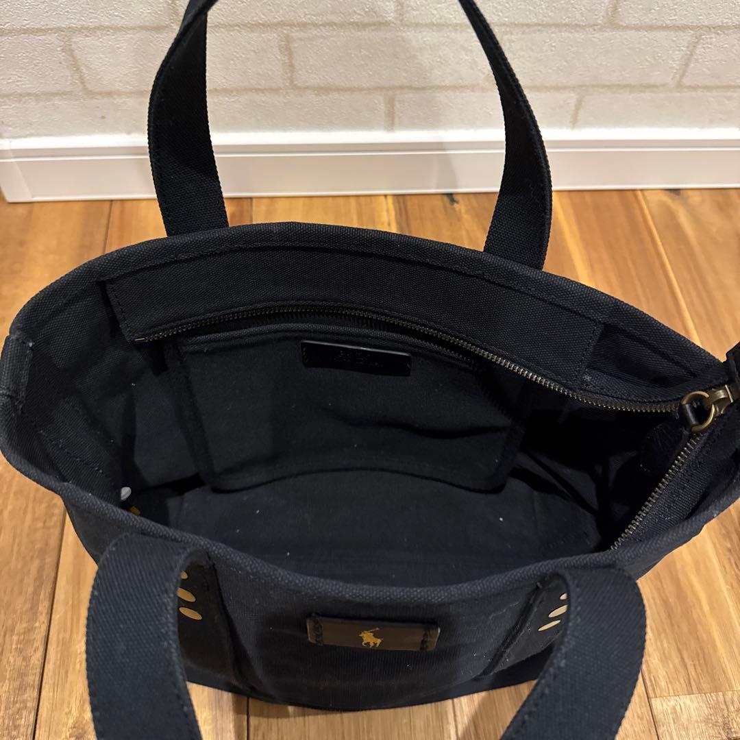 【極美品】 ポロラルフローレン キャンバス トートバッグ　ハンドバッグ