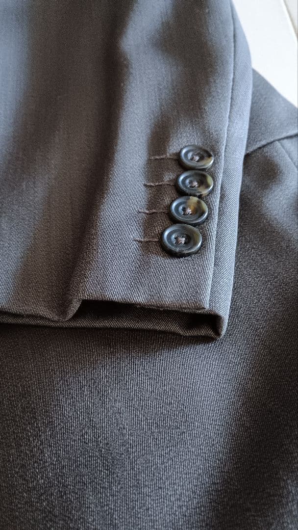 AB7 Burberry 茶 シングルスリーピーススーツ