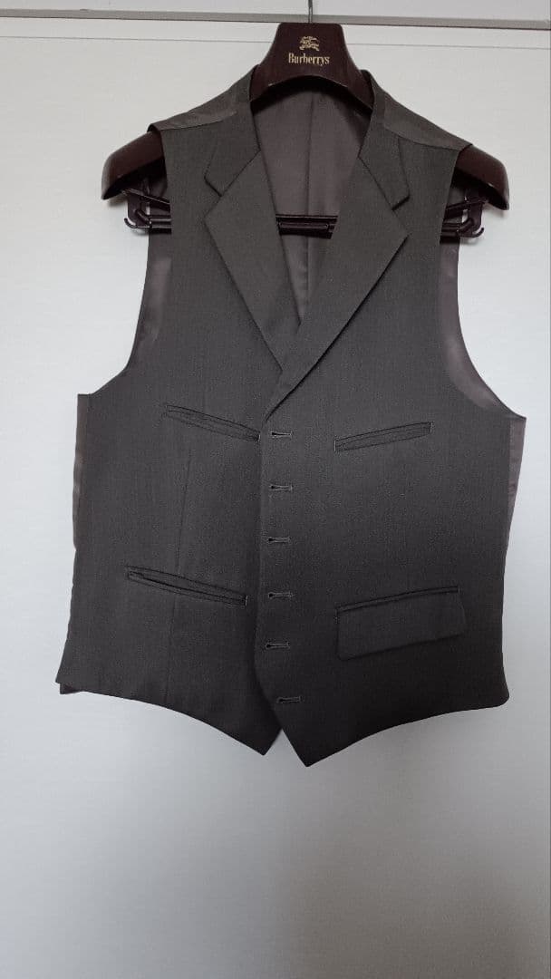 AB7 Burberry 茶 シングルスリーピーススーツ