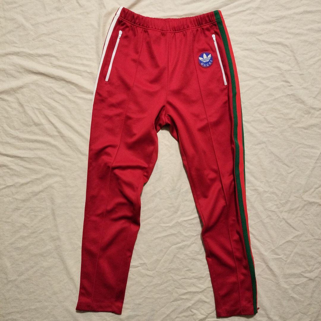 GUCCI ✕ adidas グッチ✕アディダス ロゴパッチトラックパンツ