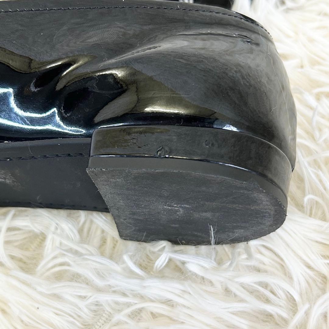 ✨希少✨MIU MIU エナメル フラットシューズ クリスタルビジュー