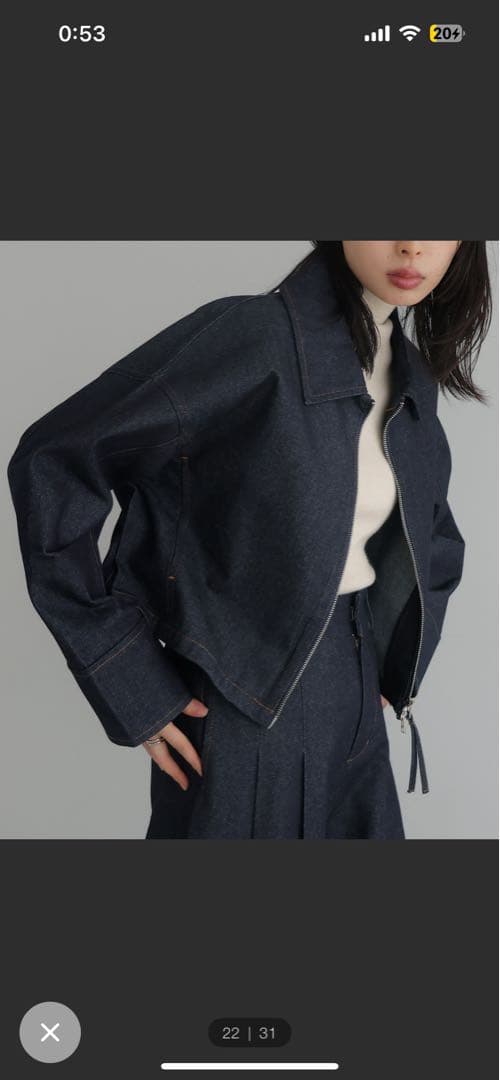 LIAN デニム、ジャケットセットアップ