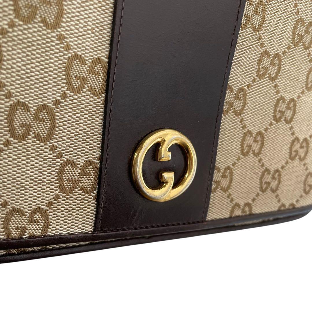 美品✨GUCCI オールドグッチ ショルダーバッグ インターロッキングG