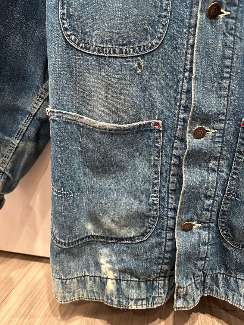 デニムブルー カバーオール