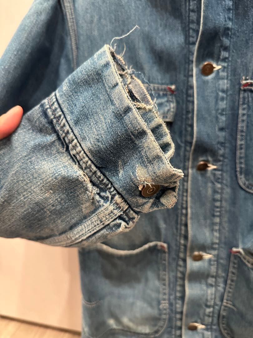 デニムブルー カバーオール