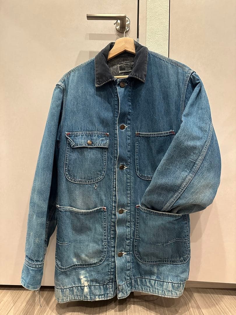 デニムブルー カバーオール