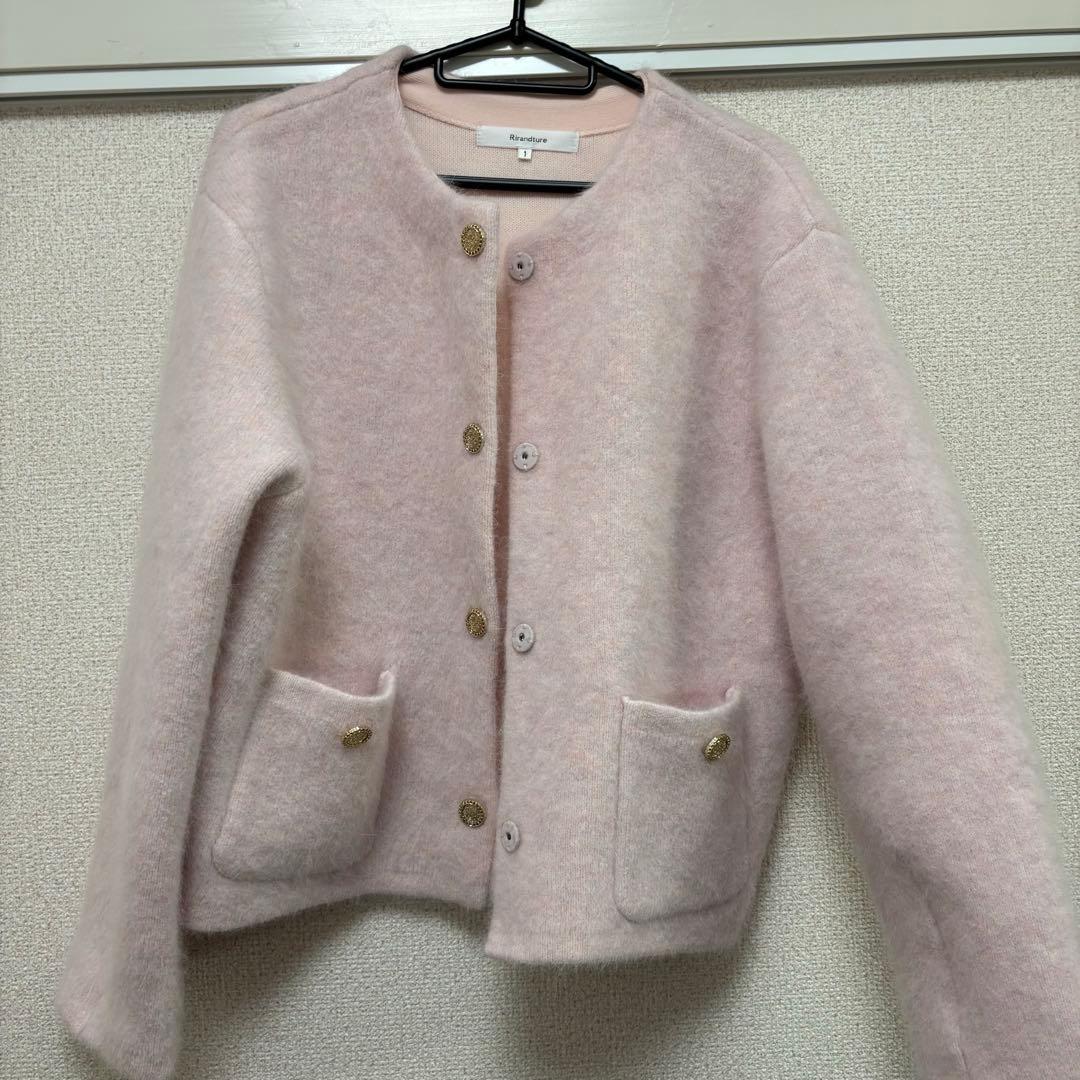 アンゴラコクーンニットジャケット