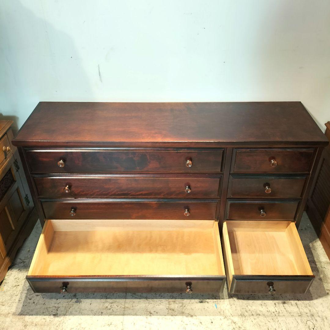 M♦北海道　民芸家具　4段チェスト　 和光木材