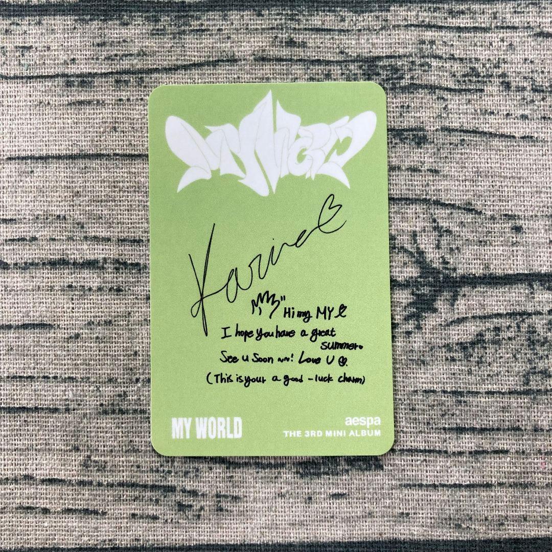 aespa spicy walmart exclusive トレカ カリナ 1枚