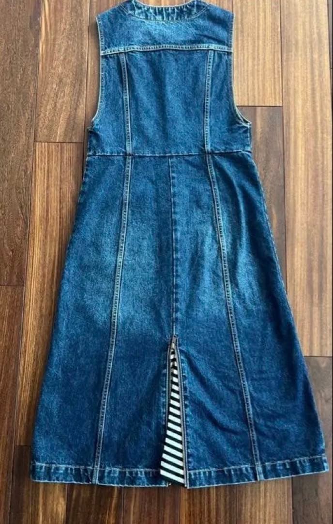デニムノースリーブワンピース