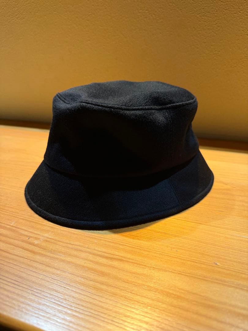 キジマタカユキ　バケットハット　カシミヤ　ブラック