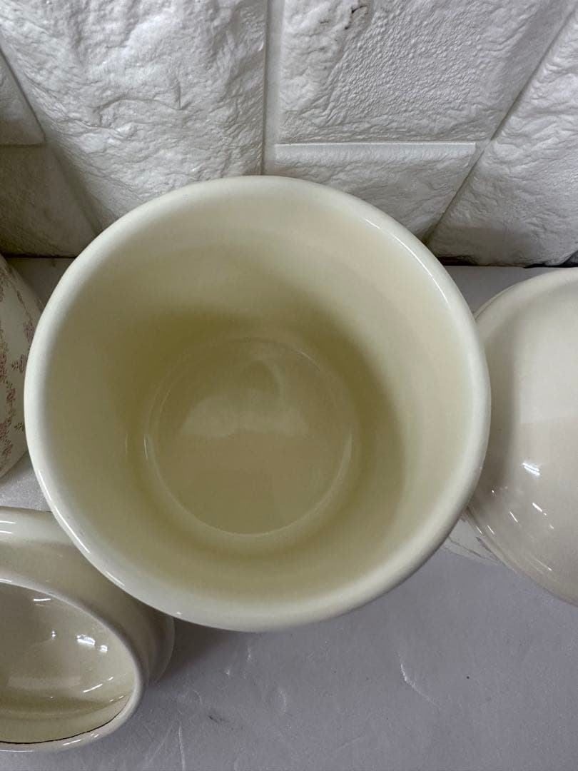 イマン imane 薔薇 キャニスター3点セット ローズ 廃番系　ホーロー