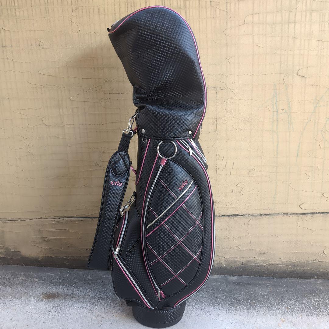 専用XXIO ゴルフバッグ・キャディバッグレディース 黒ピンク