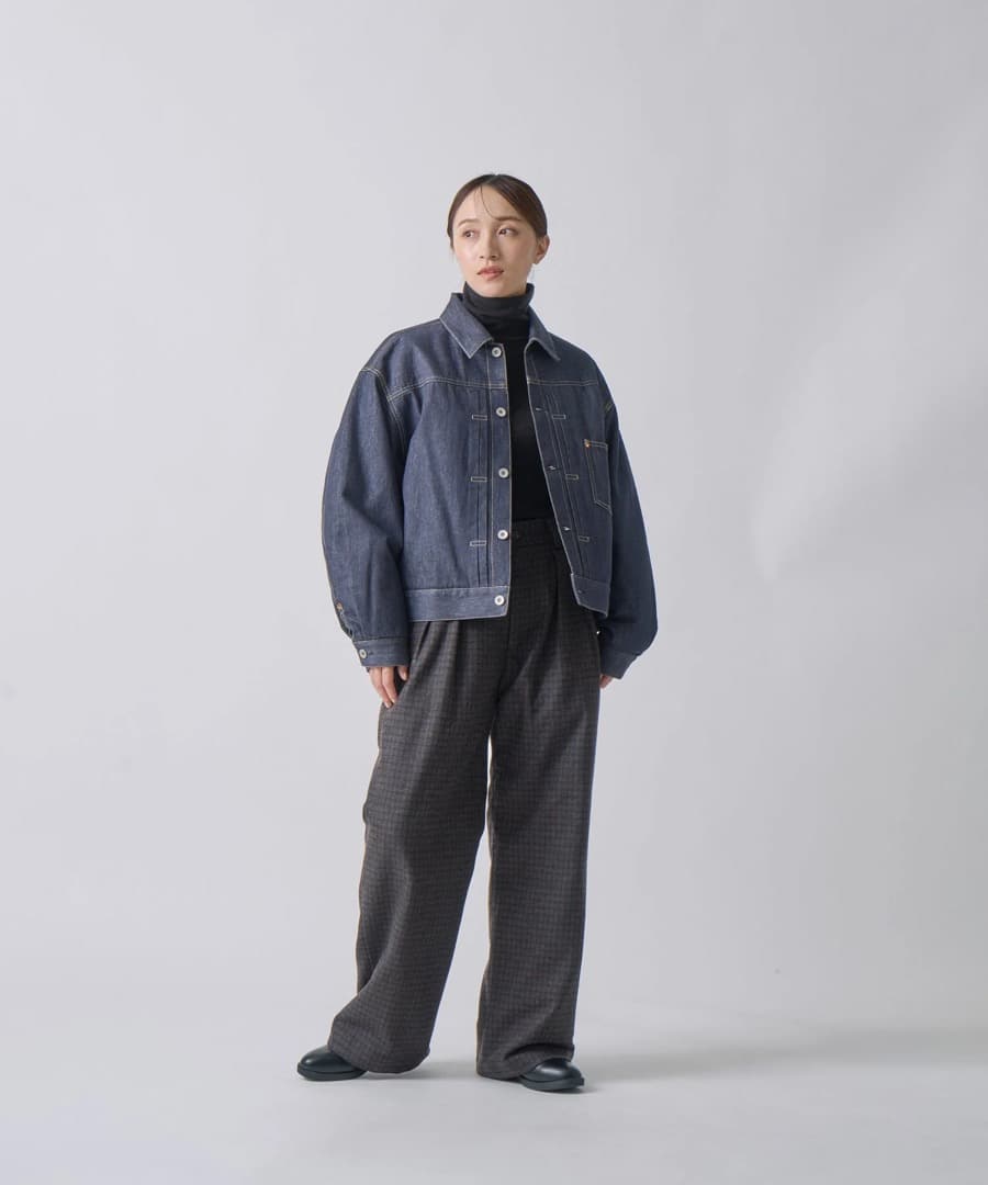 miffew ミフュー　デニムダウンジャケット Gジャン